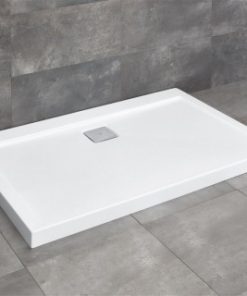 Cadita dus dreptunghiulara Radaway Argos D 110 x 90 x H5 cm, alb