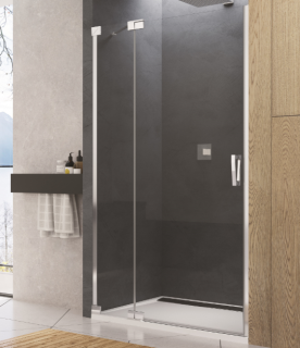 Usa de nisa batanta dintr-o bucata SanSwiss Cadura cu parte fixa CA13 140 x H200 cm