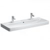 Lavoar Geberit Smyle Square suspendat 90x48xH16,5 cm cu doua orificii pentru baterii