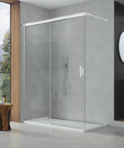 Cabina dus Walk-In SanSwiss Cadura CAW2 cu usa culisanta 100 x H200 cm