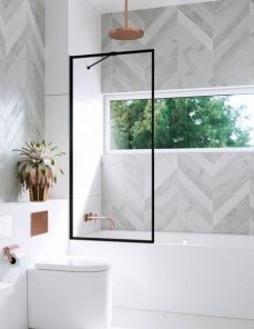 Paravan cada Radaway Modo New Black PNJ Frame, un element fix, 90xH150 cm