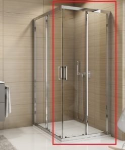 Usa cabina dus SanSwiss Top-Line 100XH190 cm, profil alb, dreapta