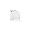 Cadita dus subtire din marmura semirotunda Roltechnik Dream-M 80x80