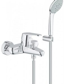 Baterie cada si dus Grohe Eurodisc Cosmopolitan cu suport,para si furtun de dus