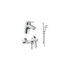 Set baterii Hansgrohe Logis 70 lavoar dus si set dus