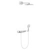 Sistem de dus cu termostat Grohe Rainshower Smartcontrol 360 Mono suprafata de pulverizare alba