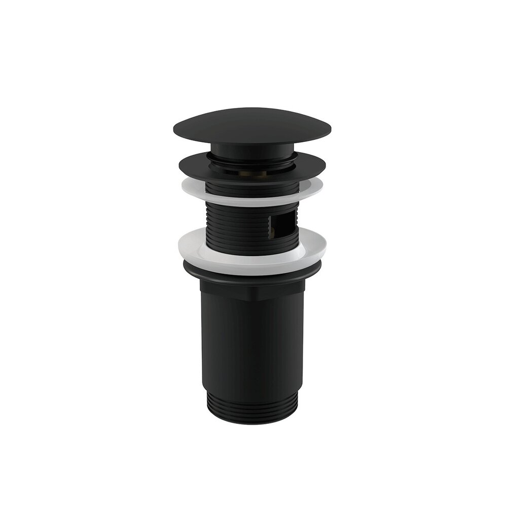 Ventil lavoar metalic negru cu click clack 5/4 tol dop mare negru A392 Black