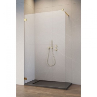 Cabina dus Walk-in Radaway Essenza Pro 8, 55 x 200 cm, gold