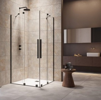 Cabina dus Radaway Furo KDD 100x90xH200 cm, negru