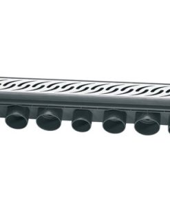 Pachet rigola de dus Wirquin Venisio debit ultra rapid cu capac inox 80cm