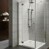 Cabina de dus patrata Radaway Torrenta KDJ 80x80cm cu usa batanta orientare stanga complet echipata cu cadita de dus si sifon