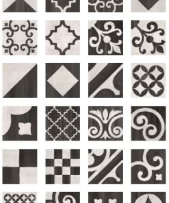 Faianta decor Iris Terrecotte 20x20cm 7mm Nero