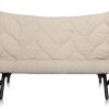 Canapea Kartell Foliage design Patricia Urquiola cadru negru tapiterie Trevira beige