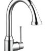 Baterie bucatarie Hansgrohe M5316-H240 ComfortZone 240 dus extractibil cu doua tipuri de jet crom