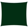 vidaXL Pânză parasolar, verde închis, 3x3 m, țesătură oxford, pătrat