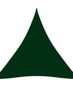 vidaXL Parasolar, verde, 4,5x4,5x4,5 m, țesătură oxford, triunghiular