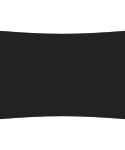 vidaXL Parasolar, negru, 4x7 m, țesătură oxford, dreptunghiular
