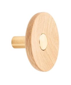 Agatatoare cuier Zoot, finisaj alama intunecata periata cu stejar natur, D:90 mm - Viefe