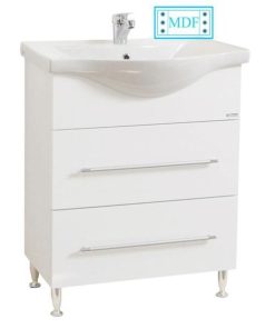 Baza si lavoar baie GN1871 - 65 cm, alb