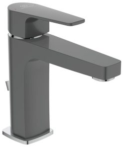 Baterie lavoar Ideal Standard Cerafine D h105 ventil metalic pop-up gri perlat