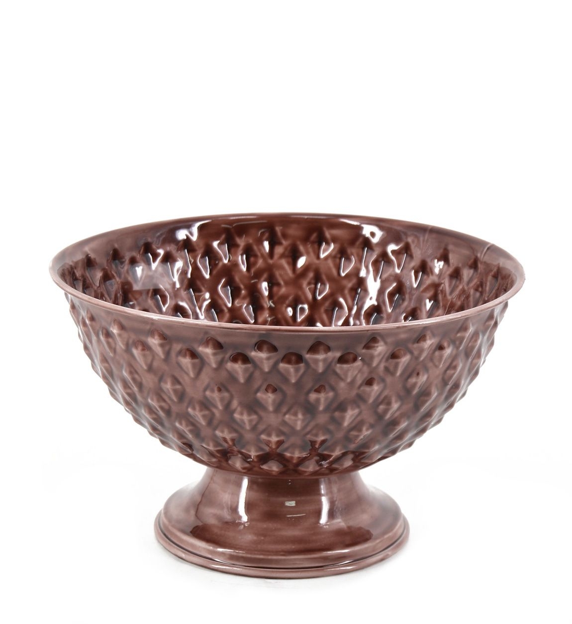 Bol decorativ din email Silkar Maro, Ø30xH18 cm