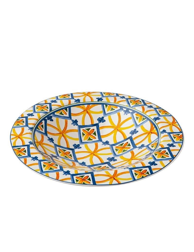 Bol servire din ceramica, Medicea Multicolor, Ø40 cm