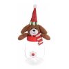Borcan decorativ Craciun model Ren Diametru 8 cm x 21 H