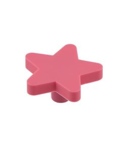 Buton copii stea, roz - Maxdeco