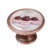Buton pentru mobila, Cafe1 550CB61, finisaj cupru antichizat, D37 mm - Maxdeco