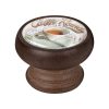 Buton pentru mobila, Cafe2 450NG62, finisaj nuc, D40 mm - Nesu