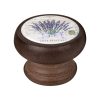 Buton pentru mobila, Lavender2 450NG47, finisaj nuc, D40 mm - Nesu