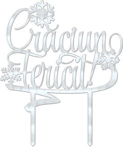 Cake topper Craciun fericit! v5 - Tomvalk