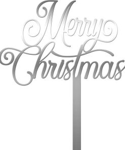 Cake topper Merry Christmas v3 - Tomvalk