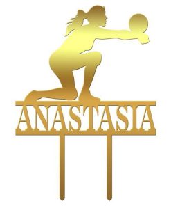 Cake topper personalizat nume Anastasia Vy - Tomvalk