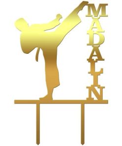 Cake topper personalizat nume Madalin Jk - Tomvalk