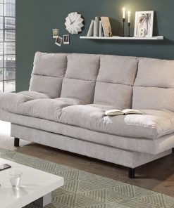 Canapea extensibila tapitata cu stofa, 3 locuri Lotta Gri, l190xA95xH85 cm