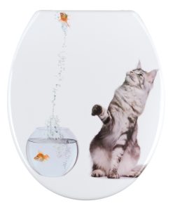 Capac toaleta din duroplast, Jump Alb, l37,5xA45 cm