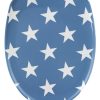 Capac toaleta din duroplast, Stella Albastru, l38xA45 cm