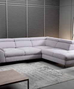 Coltar extensibil cu lada de depozitare, cu sezlong pe dreapta Marola, l277xA237xH73 cm