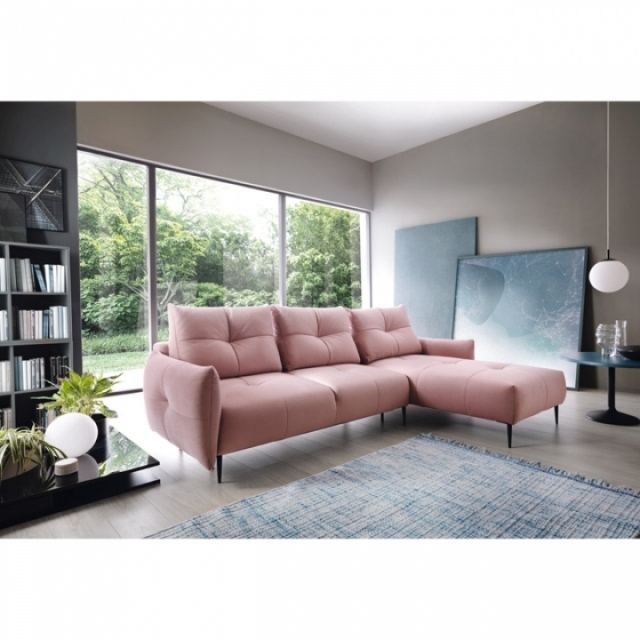 Coltar extensibil cu lada de depozitare, cu sezlong pe dreapta Spezia, l278xA180xH71 cm