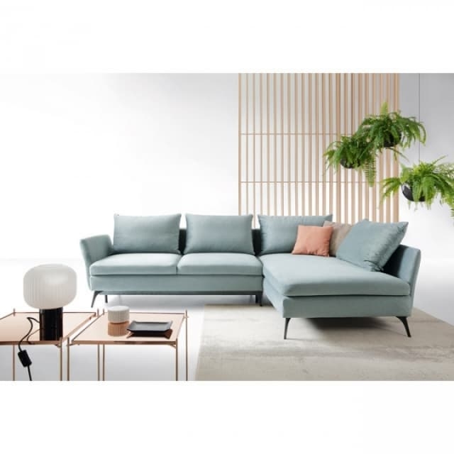 Coltar extensibil cu lada de depozitare, cu sezlong pe dreapta Calabria, l282xA182xH73 cm