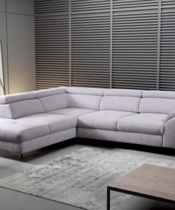 Coltar extensibil cu lada de depozitare, cu sezlong pe stanga Marola, l277xA237xH73 cm