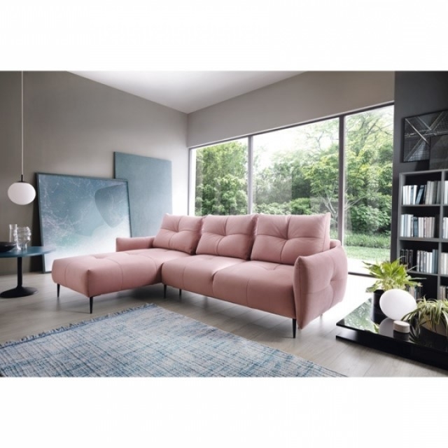 Coltar extensibil cu lada de depozitare, cu sezlong pe stanga Spezia, l278xA180xH71 cm