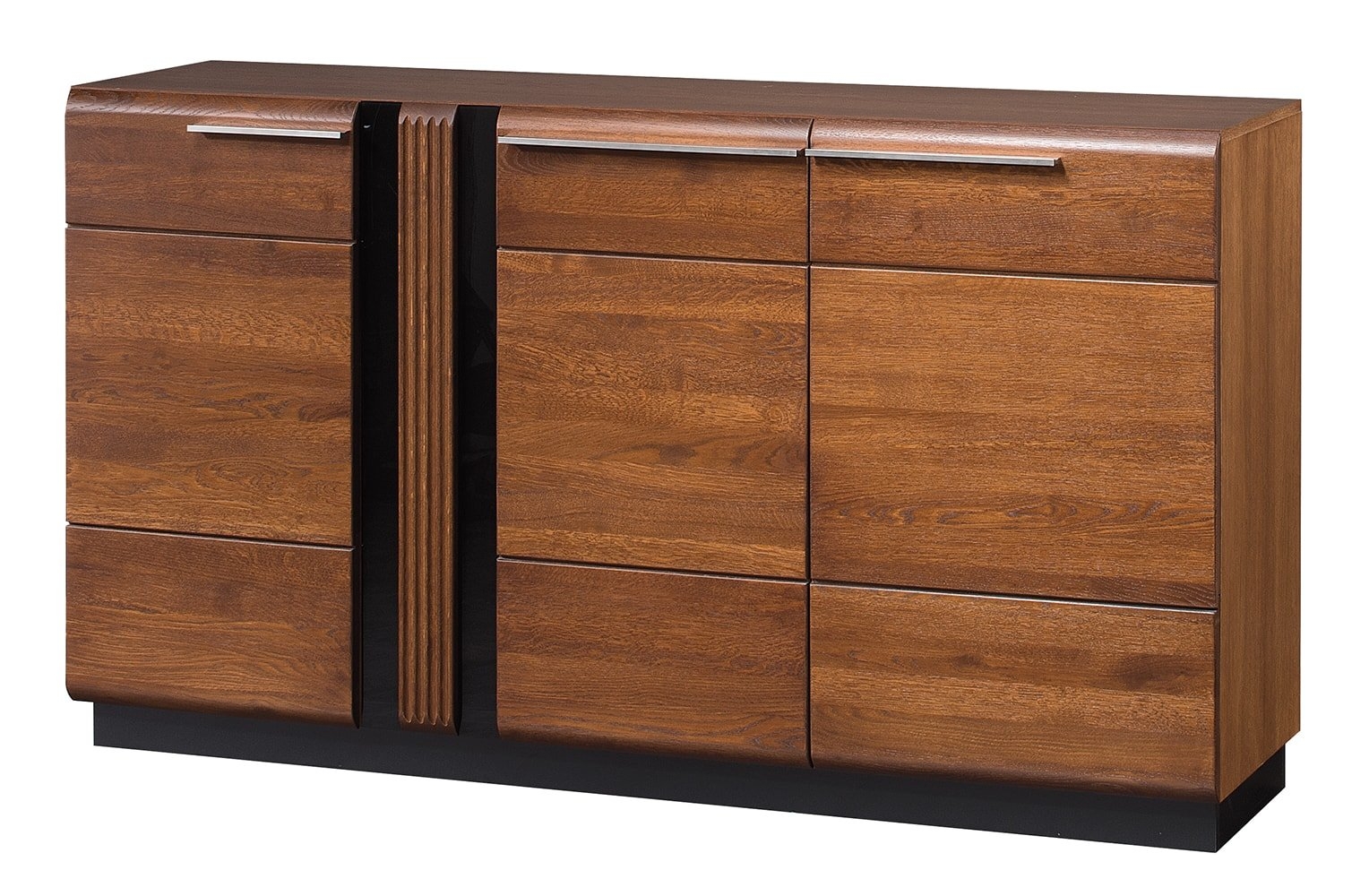 Comoda din MDF si pal, cu 3 usi Porti 45 Stejar Antic, l160xA42xH90 cm