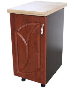 Corp inferior cu 1 Usa Stanga Zebra, Wenge/MDF Cedru Frunza, blat Artar 40 x 85 x 60 - Spectral Mobila