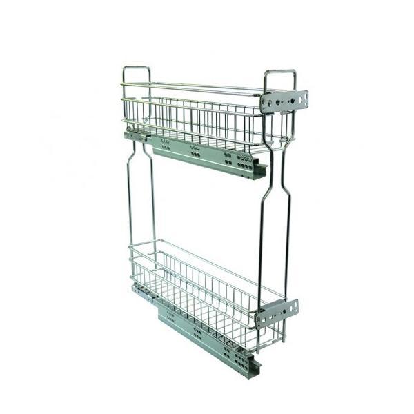 Cos Jolly pentru corp de 200 mm, cu reglaj 3D, 15X45, culisare laterala si extractie partiala, glisiere Sincron cu amortizare - Maxdeco