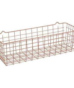 Cos multifunctional pentru organizare si depozitare, finisaj cupru, 33x12x9 cm - Maxdeco