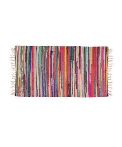 Covor decorativ, tema traditionala, model tesut, rustic, 70 x 140 cm