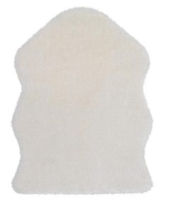Covor din blana artificiala, moale, calduros si confortabil, 85x55 cm, alb