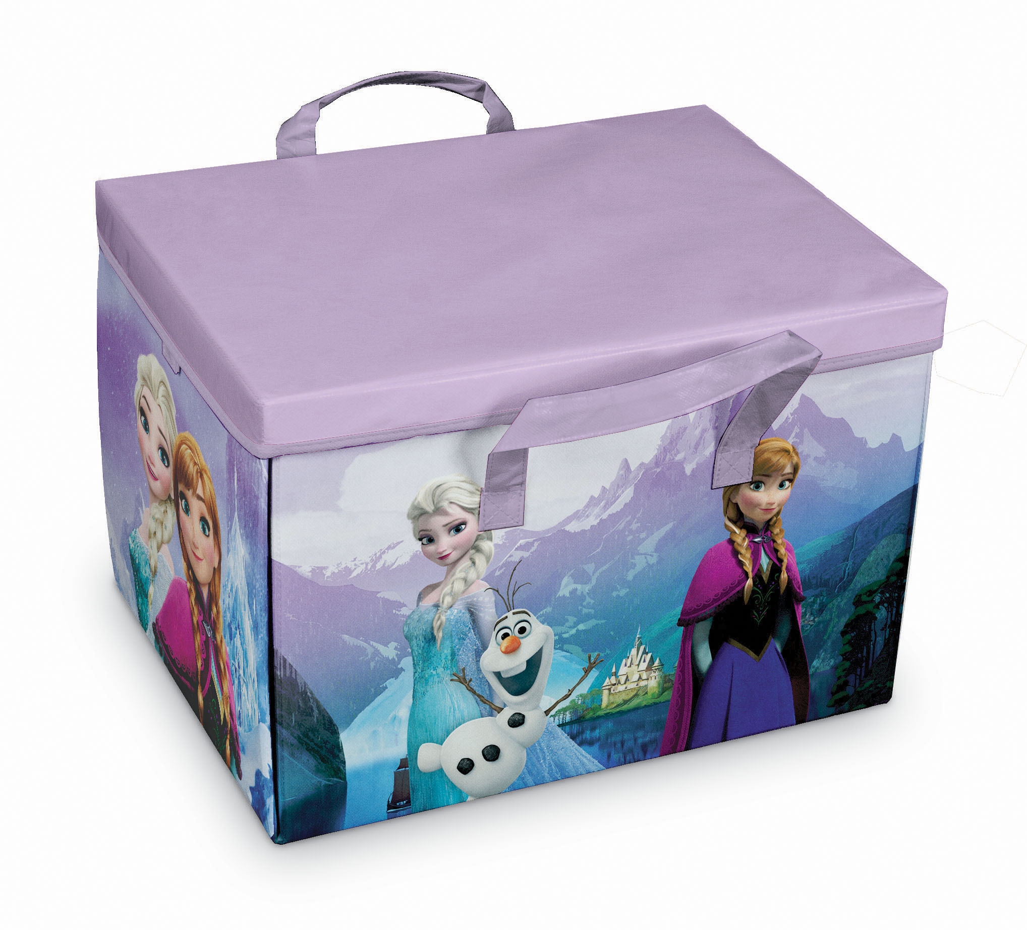 Cutie pentru depozitare jucarii 2 in 1, Frozen Play Violet, L41xl31xH28 cm